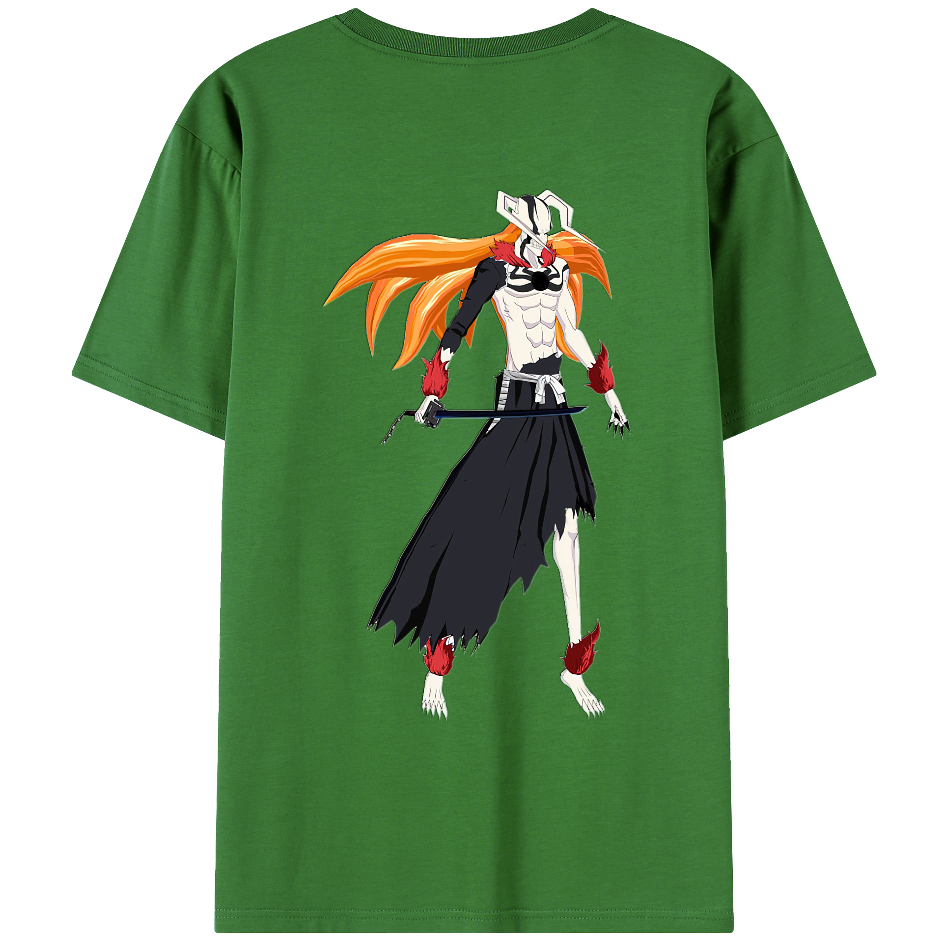 （画像用） ブリーチ 黒崎一護（くろさき いちご）BLEACH Kurosaki Ichigo レディース半袖Tシャツ(バックプリント)